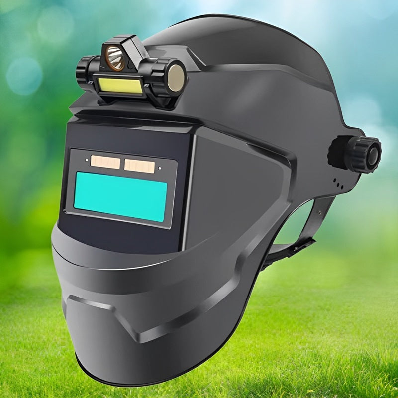 Auto Darkening Welding Mask with Head Lamp