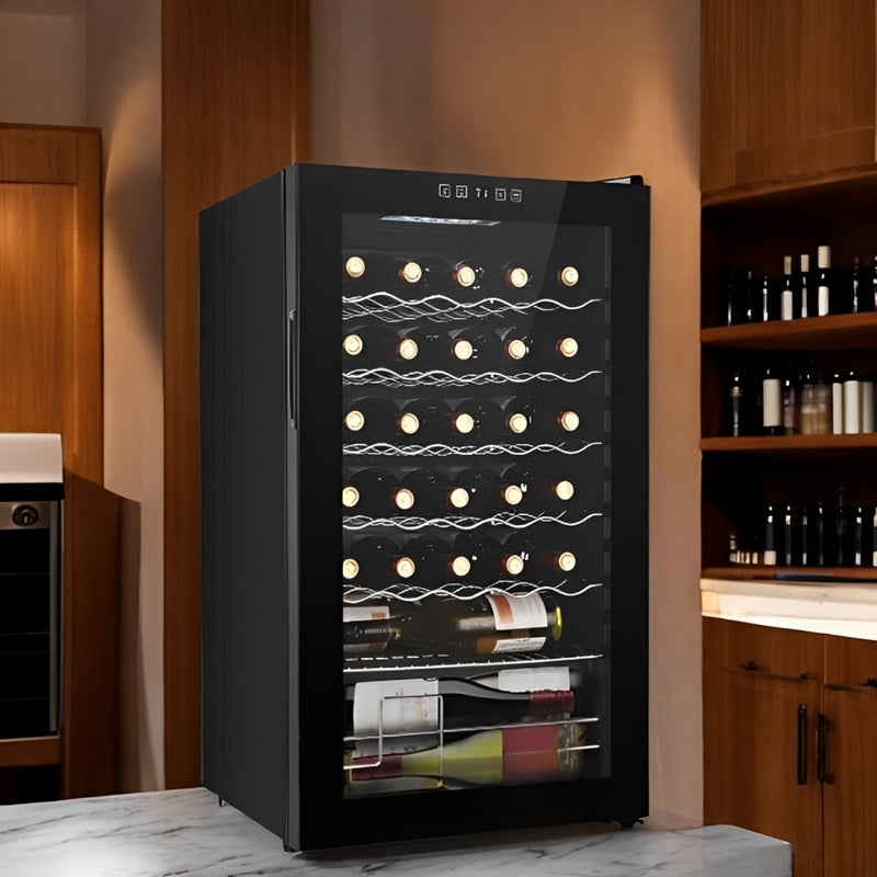 34-Bottle Wine Fridge with LED Display